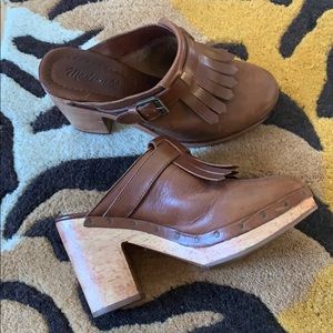 Madewell Fringe Clogs